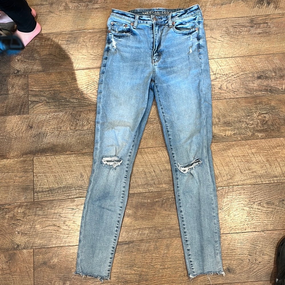 Distressed American Eagle Jeans